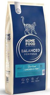 Home Food ADULT Курочка з рибкою - корм для стерилізованих котів та кішок - 10 кг Petmarket