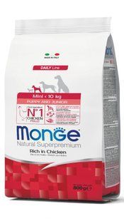Monge Mini Puppy & Junior корм для цуценят дрібних порід (курка) - 15 кг % Petmarket