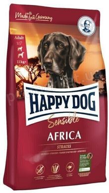 Happy Dog Sensible Africa корм для чувствительных собак всех пород (страус/картофель) - 1 кг Petmarket