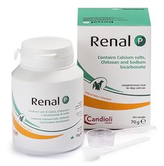 Candioli Renal P - добавка при хронічній нирковій недостатності у собак та котів - 70 г Petmarket
