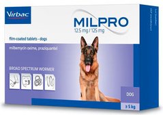 Virbac Milpro таблетки от глистов для собак от 5 кг - 1 табл. Petmarket