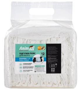 AnimAll Expert Choice Diapers For Male Dogs - гигиенический пояс для кобелей Petmarket