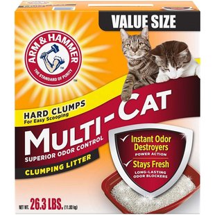 Arm&Hammer MULTICAT - комкуючий наповнювач для котячого туалету, ароматизований - 18,14 кг % Petmarket