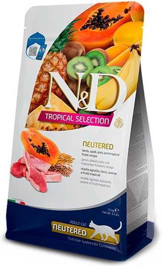 Farmina N&D Tropical Selection Neutered - низкозерновой корм для