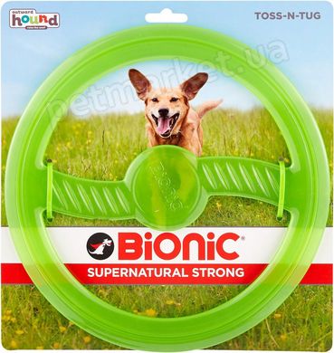 Bionic TOSS-N-TUG - Бросай и Тяни - сверхпрочная игрушка-кольцо для собак - Зеленый Petmarket