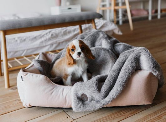 Harley and Cho FUR Blanket - хутряний плед для собак і котів - Графіт, L Petmarket