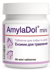 Dolfos AMYLADOL MINI - Амиладол Мини - добавка для улучшения пищеварения собак мелких пород и кошек - 90 табл. Petmarket