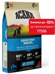 Acana Adult Dog Recipe біологічний корм для собак всіх порід - 17 кг Petmarket