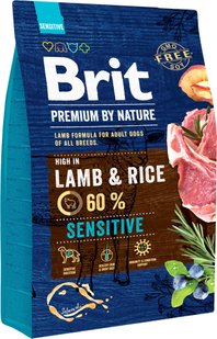 Brit Premium SENSITIVE Lamb & Rice - корм для чутливих собак (ягня/рис) - 3 кг Petmarket