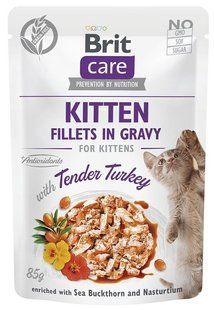 Brit Care Fillets in Gravy Tender Turkey Kitten - вологий корм для кошенят (індичка) - 85 г Petmarket