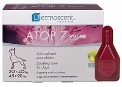 Dermoscent ATOP 7 spot-on капли на холку при дерматитах и раздраженной коже у собак 20-40 кг - 4 пипетки Petmarket