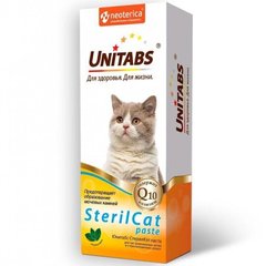 Unitabs STERILCAT - витаминно-минеральная добавка для кастрированных котов и стерилизованных кошек (паста) Petmarket