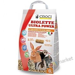 Croci BIOLETTE Ultra Power - деревний наповнювач для гризунів Petmarket