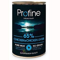 Profine Chicken & Chicken liver - консерви для собак (курка/печінка) - 400 г х12 шт Petmarket