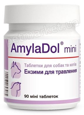 Dolfos AmylaDol Mini энзимы для пищеварения мелких собак и кошек, 90 табл. Petmarket