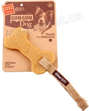 GiGwi Gum Gum Кость - жевательная эко-игрушка для собак, 10 см Petmarket