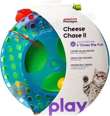 Petstages CHEESE CHASE - Трек з м'ячиком - іграшка для котів Petmarket