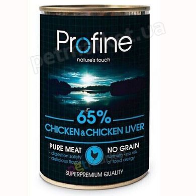 Profine Chicken & Chicken liver - консерви для собак (курка/печінка) - 400 г х12 шт Petmarket