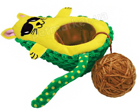 Kong Wrangler AvoCATo - игрушка с клубочком для кошек Petmarket