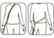 Croci HIKING ANTISHOCK - повідець-перестібка для собак, 2 м/2,5 см - Зелений