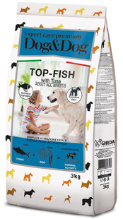 Gheda Dog & Dog Expert Care Top-Fish Adult All Breeds Tuna - корм для собак всех пород c чувствительной кожей (тунец) Petmarket