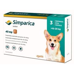 Zoetis Simparica - СІМПАРІКА - таблетка від бліх і кліщів для собак 10-20 кг - 1 таблетка Petmarket