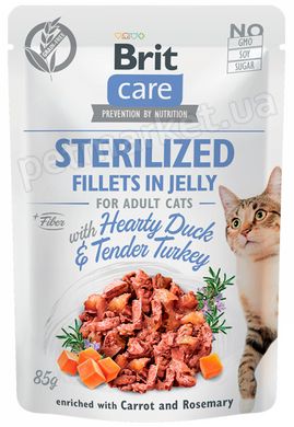 Brit Care Качка/Індичка - вологий корм для стерилізованих кішок, 85 г Petmarket