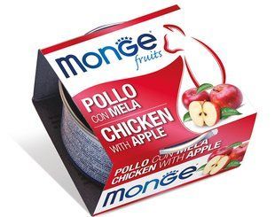 Monge Fruits Cat Adult Chicken with Apple - консерви для дорослих котів (курка/яблуко) - 80 г Petmarket