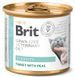 Brit GF VetDiet Struvite - беззерновой влажный корм для кошек при болезнях нижних мочевыводящих путей (индейка/горох) - 200 г
