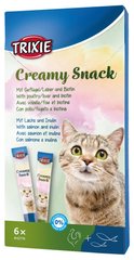 Trixie CREAMY SNACKS - кремові ласощі для котів (2 смаки) - 6 шт. Petmarket