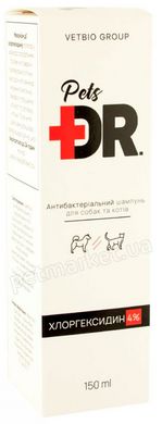 Dr.Pets Антибактериальный шампунь с хлоргексидином 4% для собак и кошек - 150 мл Petmarket
