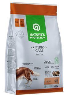 Nature's Protection Superior Care Red Coat Grain Free Adult Small Breeds Lamb - беззерновой корм для взрослых собак малых пород с рыжей шерстью (ягненок) Petmarket