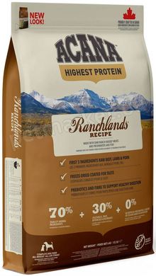 Acana Ranchlands Recipe корм для собак і цуценят всіх порід (яловичина/баранина/свинина) - 11,4 кг Petmarket