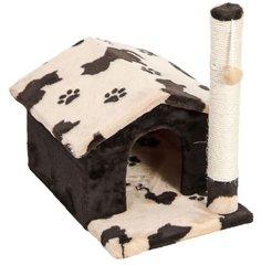 Природа ШАЛЕ Жаккард - домик с когтеточкой для кошек % Petmarket