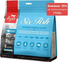 Orijen SIX FISH Dog - корм для собак та цуценят всіх порід - 11,4 кг Petmarket