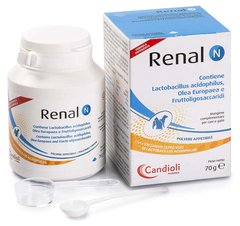 Candioli Renal N - добавка при захворюванні нирок у собак і котів - 70 г % Термін 05.23 Petmarket