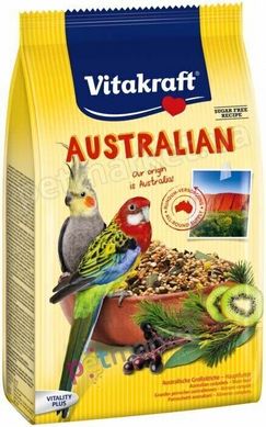 Vitakraft AUSTRALIAN - корм для середніх австралійських папуг - 750 г % СТРОК август 2020 Petmarket