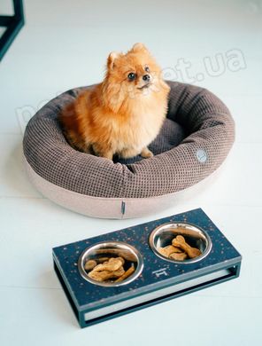 Harley and Cho BAGEL Silver - лежак для собак и кошек - M 75х65 см % Petmarket