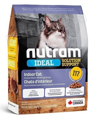 Nutram IDEAL Indoor - холистик корм для домашних кошек (курица) - 20 кг % Petmarket