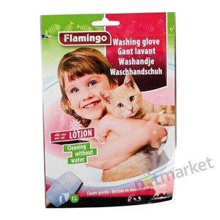 Flamingo WASHING GLOVE CAT - волога рукавиця-серветка для миття кішок без води Petmarket