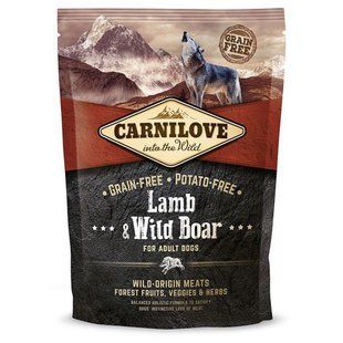 Carnilove Adult Lamb and Wild Boar - беззерновий корм для собак усіх порід з ягнятиною та диким кабаном - 1.5 кг Petmarket