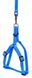 Collar Шлея с поводком нейлоновая для собак - 40-55 см, Синий