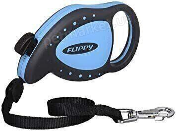 Ferplast FLIPPY Deluxe Mini - поводок-рулетка для кошек и собак - Голубой Petmarket