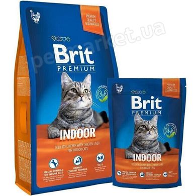 Brit Premium INDOOR - корм для домашних кошек (курица с соусом) - 8 кг Petmarket