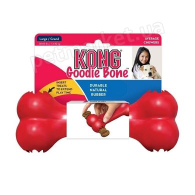 Kong CLASSIC Goodie Bone - прочная резиновая игрушка для собак - 21,5 см % Petmarket