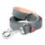 Collar WauDog CLASSIC - шкіряний поводок для собак - 25 мм Сірий Petmarket