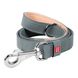 Collar WauDog CLASSIC - кожаный поводок для собак - 25 мм Серый