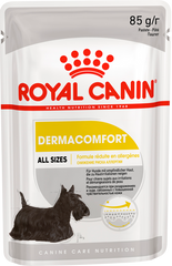 Royal Canin DERMACOMFORT Loaf - влажный корм для собак с чувствительной кожей (паштет) - 85 г Petmarket