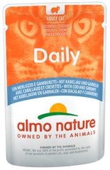 Almo Nature Daily Треска/креветки влажный корм для кошек - 70 г, пауч Petmarket