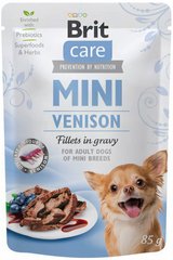 Brit Care DOG MINI філе дичини в соусі - вологий корм для дрібних собак - 85 г Petmarket